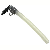 Fluidanschluss L Form mit Gewebeschlauch